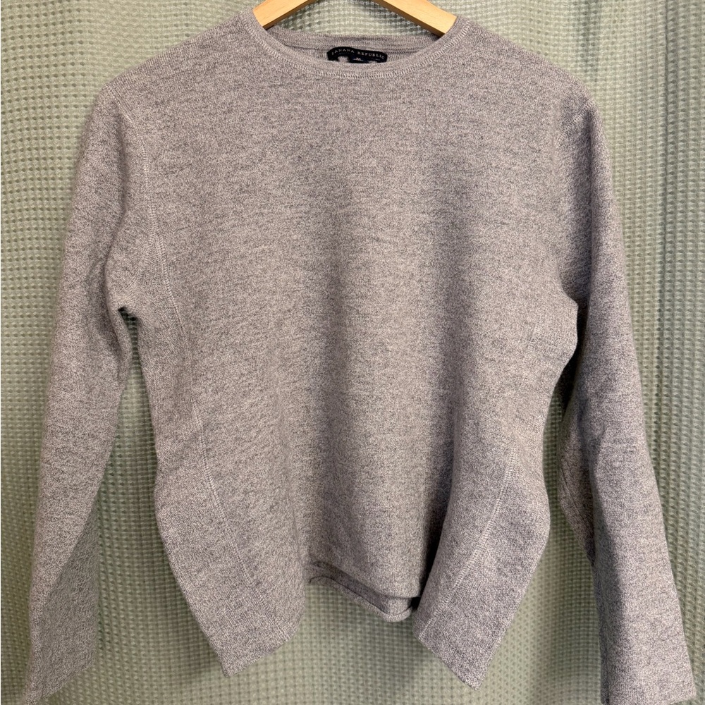 Banana Republic Wool Crewneck Gray Women’s Sweater